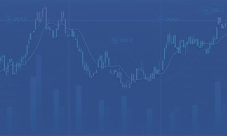 Back graph blue